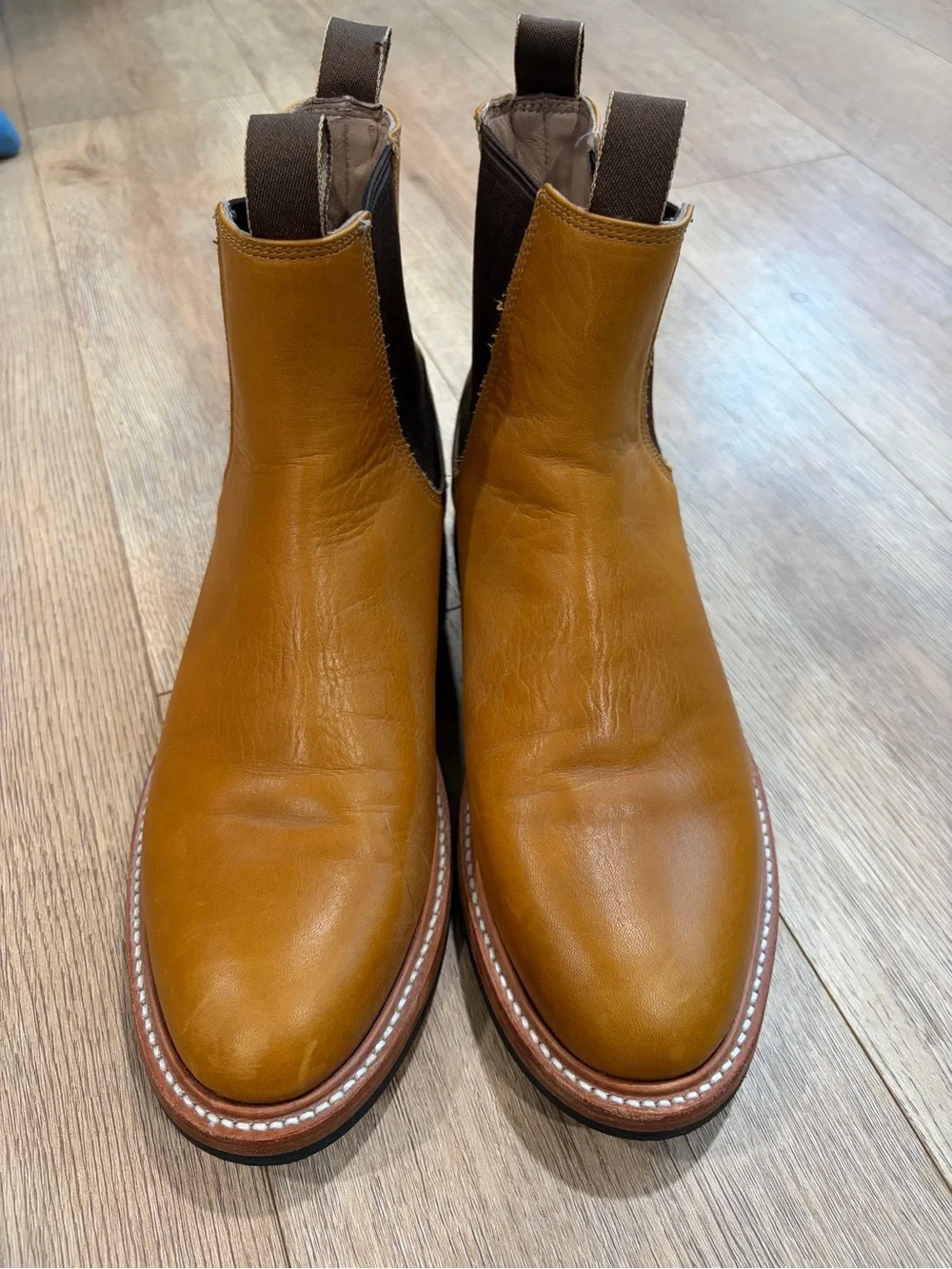 Taylor Stitch The Ranch Boot Whiskey Leather Chelsea Boots Vibram Men’s 10.5